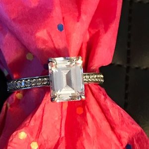 🌸 SS Daniel K Emerald Cut CZ Ring